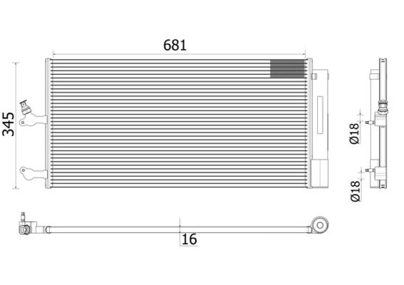 Kondensator, Klimaanlage