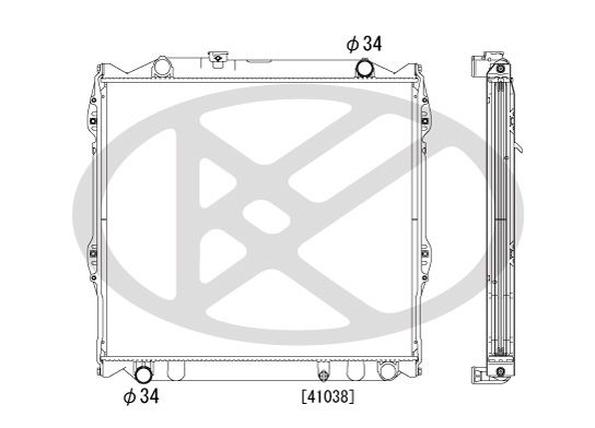 Kühler Motor passt zu: TOYOTA 4 RUNNER III, LAND CRUISER 90 2.7/3.4 06.95-11.02