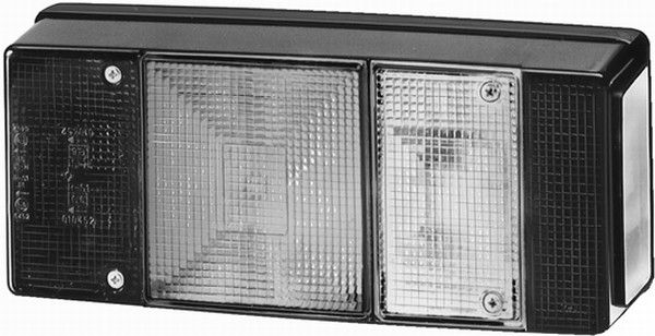 Lampe hinten R (P21/5W/P21W/R10W, 12V, mit Blinker, rückfahrlicht, mit Bremsleuchte, standlicht, mit Kennzeichenbeleuchtung, ohne Blendung)