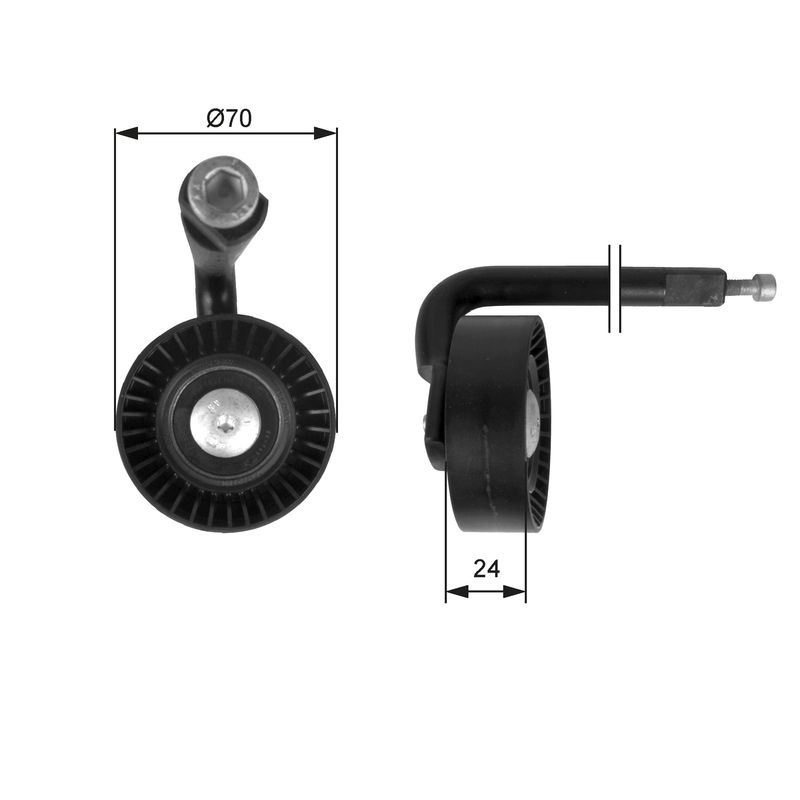 Spannrolle, Keilrippenriemen