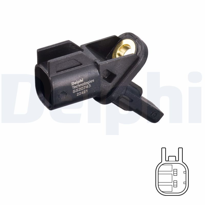 ABS-Sensor vorne L/R passt zu: FORD C-MAX II, FOCUS II, FOCUS III, FOCUS III/HATCHBACK, FOCUS III/KOMBI, FOCUS II/KOMBI, GRAND C-MAX, KUGA I, KUGA II, KUGA III, MONDEO IV 1.0-Electric 07.04-