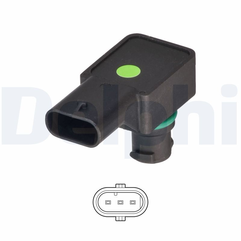 Drucksensor im Ansaugkrümmer (3 pin) passt zu: MERCEDES A (V177), A (W176), A (W177), B SPORTS TOURER (W246, W242), B SPORTS TOURER (W247), C (A205), C (C204), C (C205) 1.3-5.5 01.08-