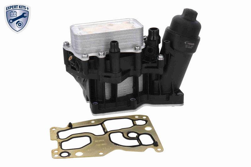 Ölkühler (mit Dichtungen, mit Ölfiltergehäuse, (mit Thermostat)) passt zu: BMW 1 (F20), 1 (F21), 2 (F22, F87), 2 (F23), 2 (F45), 2 GRAN TOURER (F46), 3 (E90), 3 (E91), 3 (E92) 1.5-4.4 12.04-