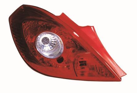 Lampe hinten L (P21/5W/P21W, blinkerfarbe weiß, glasfarbe rot) passt zu: OPEL CORSA D Hatchback 3D 01.11-12.14