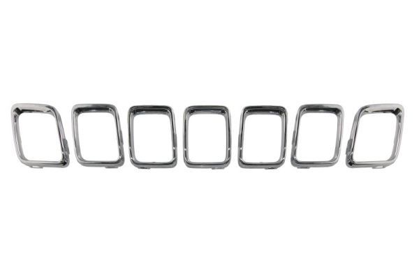 Lamellengitter (Komplett, chrom) passt zu: JEEP COMPASS II 11.16-10.22