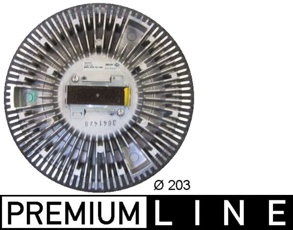 Kühlerlüfterkupplung passt zu: MERCEDES ATEGO, ATEGO 2, CONECTO (O 345), INTEGRO (O 550), INTOURO, TOURINO (O 510), TOURO (O 500) OM902.916-OM926.939 01.98-