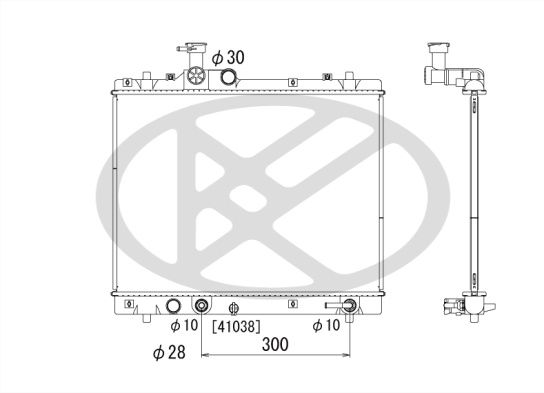 Kühler Motor passt zu: SUZUKI SWIFT IV 1.2/1.3D 10.10-