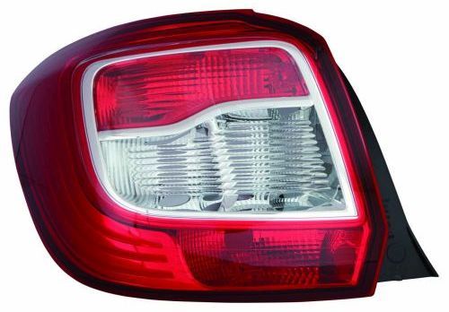 Lampe hinten R (äußerer Teil, P21/5W/P21W, glasfarbe rot) passt zu: DACIA SANDERO II 10.12-12.16