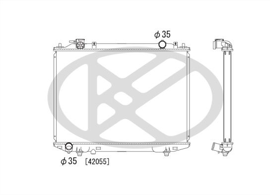 Engine radiator (manual) FORD BT 50 3.0 10/06-