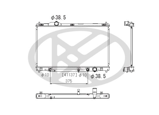 Kühler Motor (automatikgetriebe) passt zu: LEXUS GS 3.5H 02.06-11.11