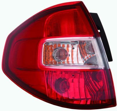 Lampe hinten L (P21W/W5W, blinkerfarbe weiß, glasfarbe rot) passt zu: RENAULT KOLEOS I HY Off-Road 07.08-10.11