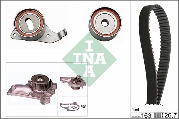 Ventilsteuerung Satz (Riemen + Rolle + Flüssigkeitspumpe) passt zu: TOYOTA AVENSIS, CALDINA, CAMRY, CARINA E VI, CARINA V, CORONA, GAIA, HARRIER, NADIA, PICNIC, RAV 4 I, SCEPTER 1.8-2.5 11.86-08.03