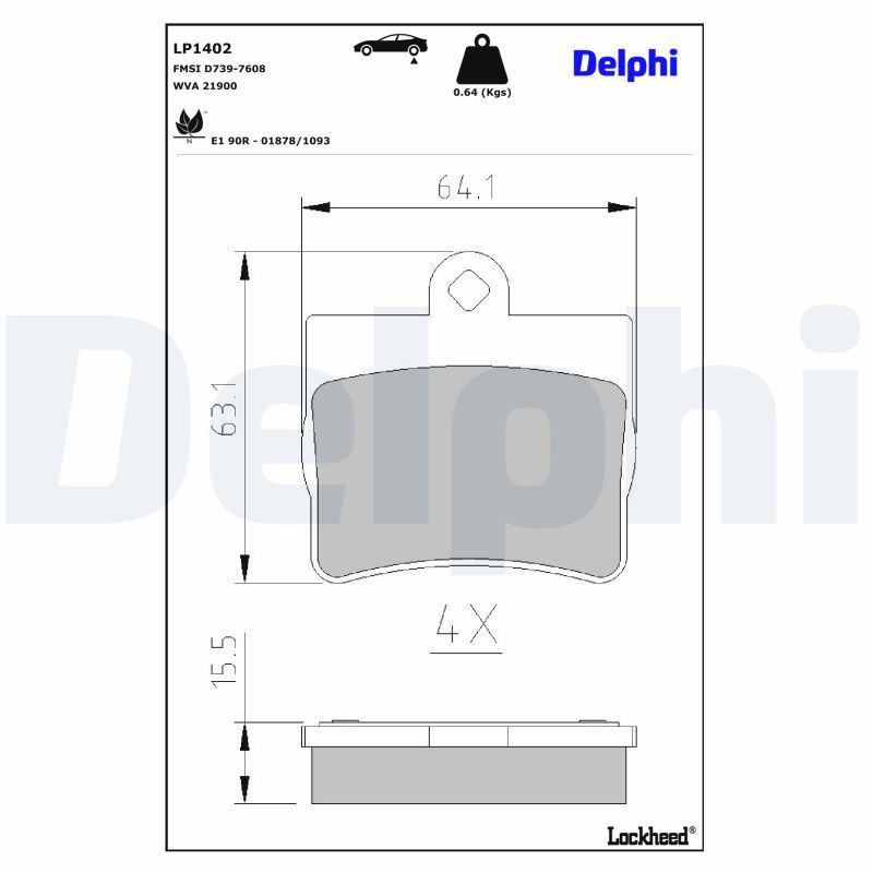 Bremsbelagsatz, Scheibenbremse
