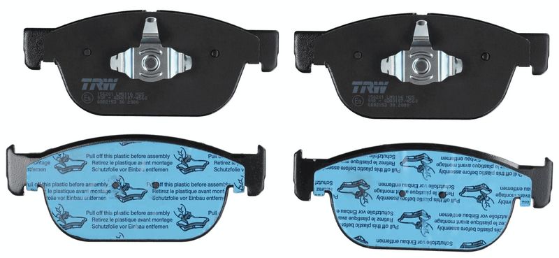 Bremsbelagsatz, Scheibenbremse