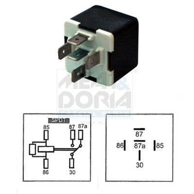 Relais (12V, 15/25A, KühlerLüfter) passt zu: CITROEN BERLINGO, BERLINGO MULTISPACE, BERLINGO/MINIVAN, C2, C3 I, C3 PLURIEL, C4 I, C4 PICASSO I, C5 I, C5 II, C5 III, C6, C8, PEUGEOT 106 II 06.89-