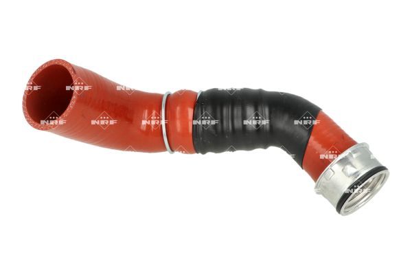 Luftkühlerschlauch (ausgangsseite/oben/vorne, durchmesser 50,5mm, länge 270mm, orange/schwarz) passt zu: AUDI A4 B7, A6 C6 2.0D 07.04-10.08