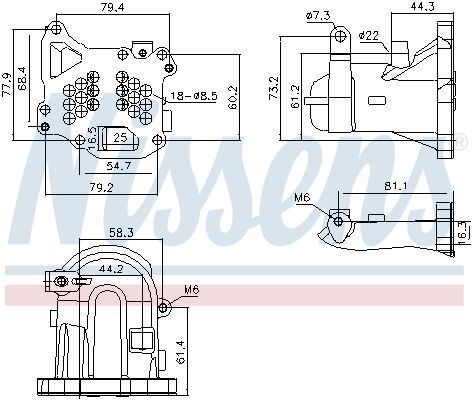 Abgaskühler passt zu: DS DS 3, DS 5, VOLVO C30, S40 II, S60 II, S80 II, V40, V50, V60 I, V70 III, CITROEN BERLINGO, BERLINGO MULTISPACE, BERLINGO/MINIVAN, C3 II, C3 II/HATCHBACK 1.4D-2.0D 08.05-