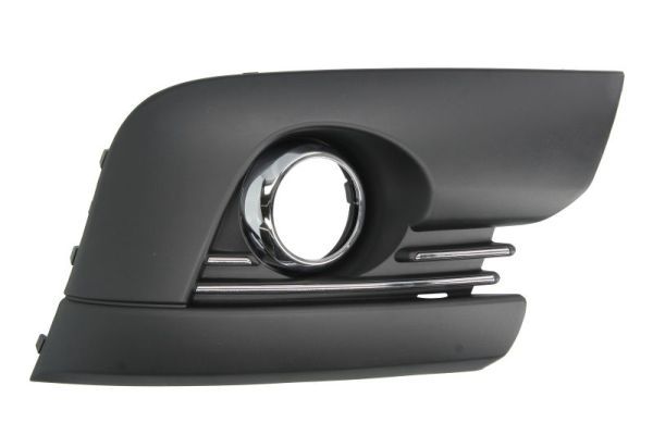 Stoßstangengitter vorne L (mit Löchern für Halogenscheinwerfer, chrom/schwarz) passt zu: PEUGEOT 3008 I 06.09-03.13