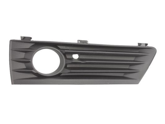 Stoßstangengitter vorne L (mit Löchern für Halogenscheinwerfer, schwarz, zertifikat TÜV) passt zu: OPEL ZAFIRA B 07.05-02.08