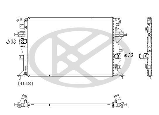 Kühler Motor passt zu: HYUNDAI IONIQ, KIA CEED, NIRO, NIRO I, XCEED 1.6H 03.16-