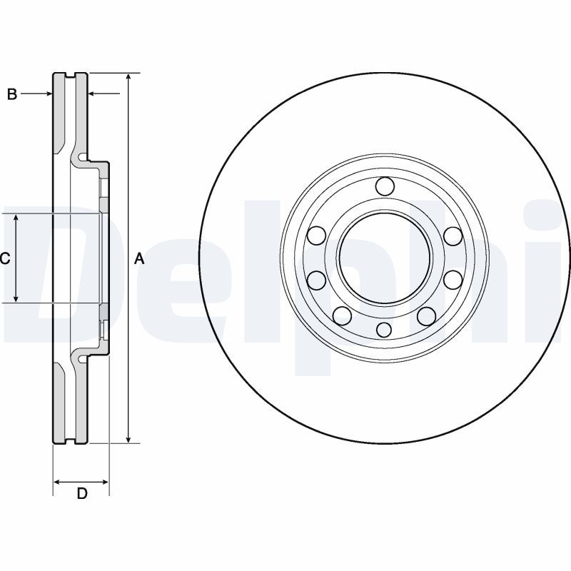Kpl. Scheibenbremsen vorne L/R passt zu: CADILLAC BLS, FIAT CROMA, CROMA/KOMBI, OPEL SIGNUM, VECTRA C, VECTRA C GTS, SAAB 9-3, 9-3X 1.6-2.8 04.02-