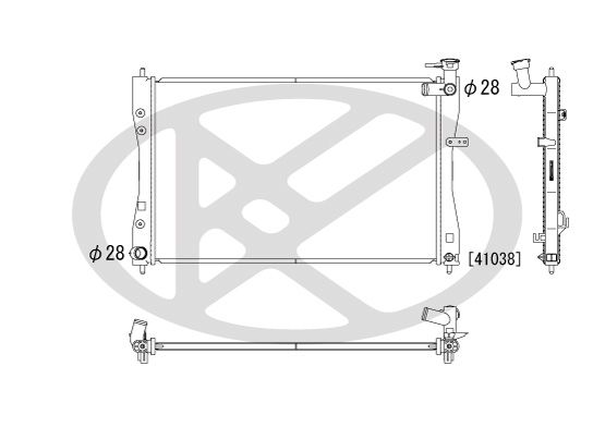 Kühler Motor passt zu: MITSUBISHI COLT CZC VI, COLT VI, SMART FORFOUR 1.5 03.05-06.12