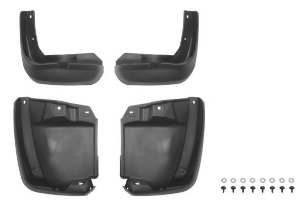 Schmutzfänger hinten/vorne L/R (Satz 4 Stk.) passt zu: HONDA CIVIC IX SDN/COUPE 01.11-12.15