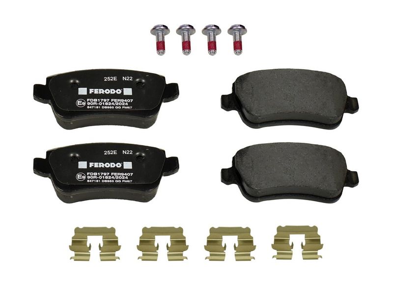 Bremsbelagsatz, Scheibenbremse