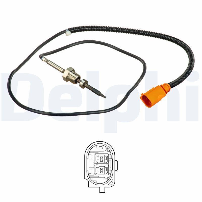 Abgastemperatursensor (hinter dem partikelfilter) passt zu: VW CALIFORNIA T5 CAMPER, MULTIVAN T5, TRANSPORTER T5 1.9D 01.06-11.09