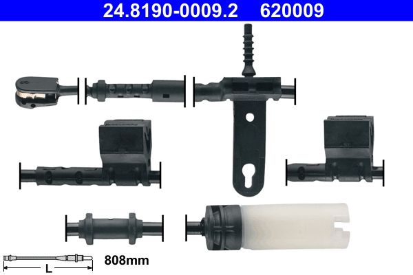 Bremsbelagverschleißsensor vorne passt zu: MINI (R56), (R57), (R58), (R59), CLUBVAN (R55) 1.6/1.6D/2.0D 09.09-06.15