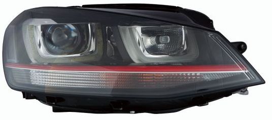 Scheinwerfer R (D3S/H21W/H7/LED, elektrisch, mit motor, einsatzfarbe: schwarz) passt zu: VW GOLF VII 08.12-03.17