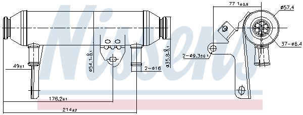 Abgaskühler passt zu: FIAT DOBLO, DOBLO/MINIVAN, IDEA, LANCIA MUSA 1.9D 10.01-