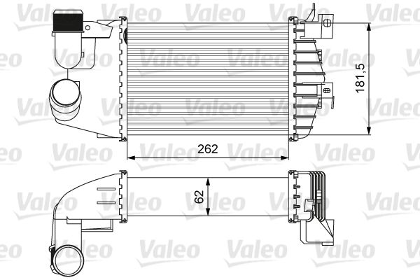 Ansaugluftkühler ((EN) no AGR valve) passt zu: OPEL ASTRA H, ASTRA H CLASSIC, ASTRA H GTC, ASTRA H/KOMBI, ZAFIRA B, ZAFIRA B/MINIVAN 1.7D 02.07-