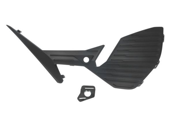 Stoßstangengitter vorne L (mit Löchern für Parkometer, schwarz) passt zu: PEUGEOT 308 III 07.21-