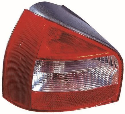 Lampe hinten L (äußerer Teil, P21/5W/P21W, blinkerfarbe getönt grau, glasfarbe rot) passt zu: AUDI A3 8L Hatchback 10.00-05.03