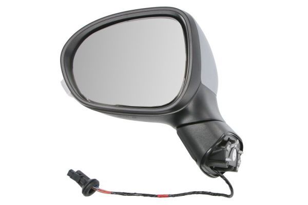 Außenspiegel L (elektrisch, gewölbt, beheizt, grundiert, mit Blinker, glühbirne wy5w) passt zu: FIAT 500X 09.14-12.23