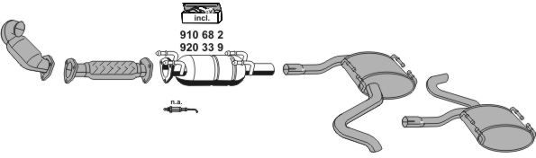 Luftkühlerschlauch R (durchmesser 44/50mm, länge 670mm, schwarz) passt zu: LAND ROVER DEFENDER 2.2D/2.4D 10.06-02.16