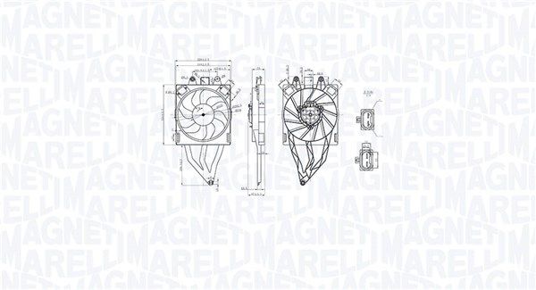 Kühlerlüfter (mit Gehäuse) passt zu: FIAT PANDA, PANDA/HATCHBACK 1.1-1.4CNG 09.03-