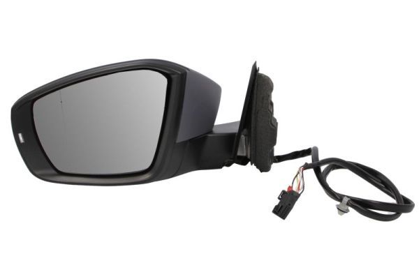 Außenspiegel L (elektrisch, asphärisch, beheizt, grundiert, mit Blinker) passt zu: VW T-ROC 07.17-03.22