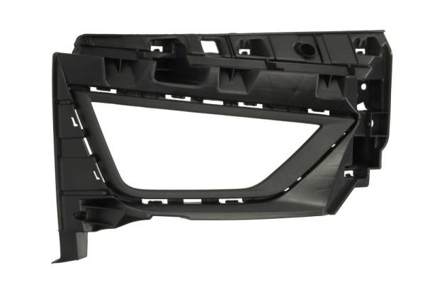 Stoßstangengitter vorne R (mit Löchern für Halogenscheinwerfer, kunststoff, schwarz) passt zu: VW POLO VI AW 09.17-12.20