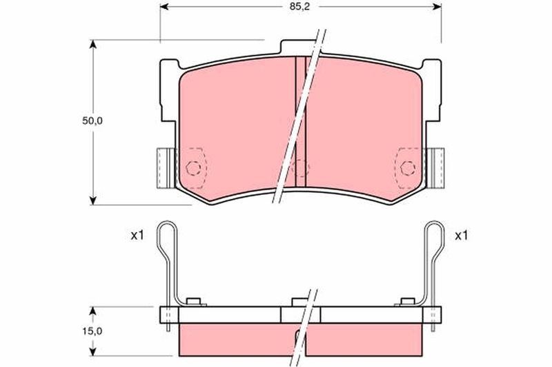 Bremsbelagsatz, Scheibenbremse