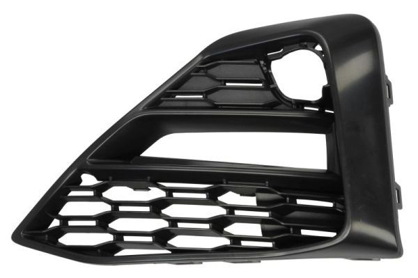 Stoßstangengitter vorne L (mit Löchern für Halogenscheinwerfer, kunststoff, schwarz, M-PAKIET) passt zu: BMW 2 Active Tourer F45, F46, 2 Gran Tourer F46 01.18-