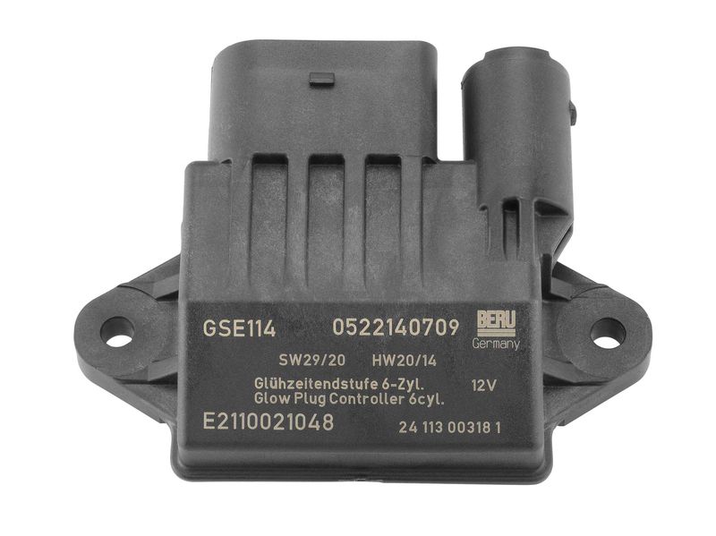 Steuergerät, Glühzeit