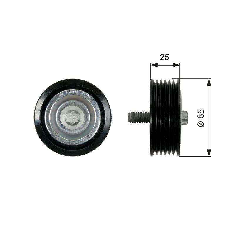 Umlenk-/Führungsrolle, Keilrippenriemen