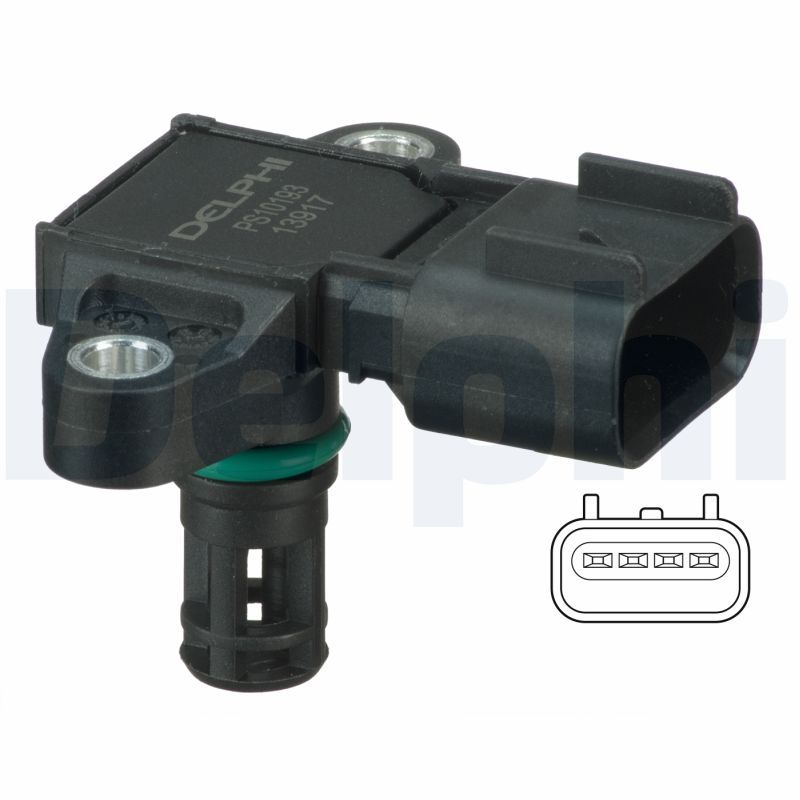 Drucksensor im Ansaugkrümmer (4 pin) passt zu: FORD FOCUS I, FOCUS I/KOMBI 1.4/1.6/1.6ALK 10.98-03.05