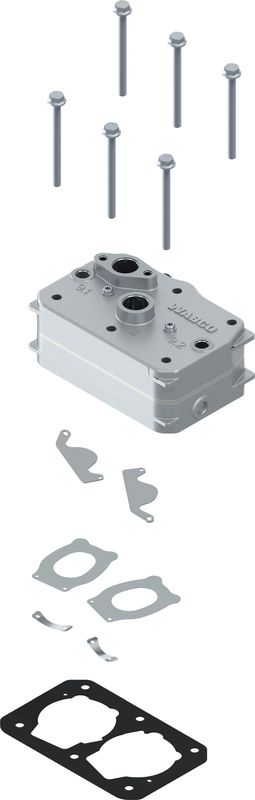 Zylinderkopf, Druckluftkompressor