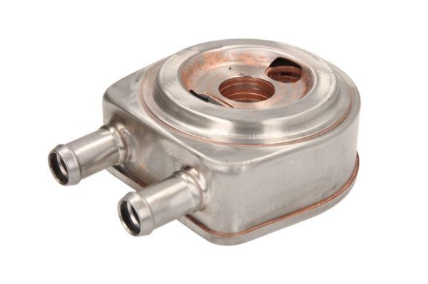 Motorölkühler (mit Dichtung) passt zu: HYUNDAI ACCENT II, ELANTRA III, GETZ, HIGHWAY, MATRIX, SANTA FÉ I, TRAJET, TUCSON, KIA CARENS I, CERATO I, SPORTAGE II 1.5D/2.0D 03.01-12.10