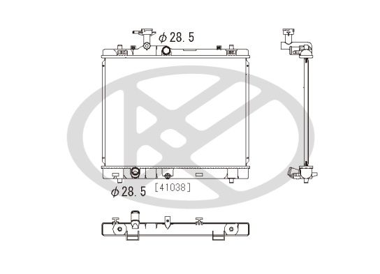 Kühler Motor (mit mechanischer getriebe) passt zu: SUZUKI SWIFT IV 1.2/1.4/1.6 10.10-