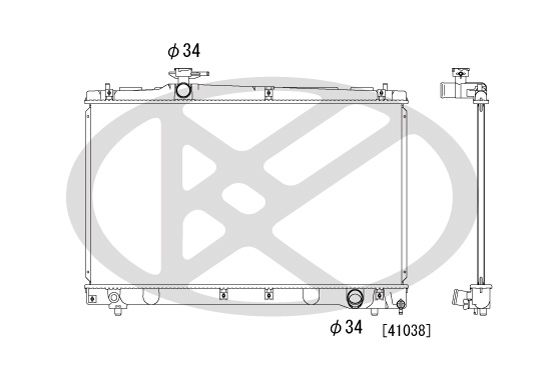 Kühler Motor (automatikgetriebe) passt zu: TOYOTA AVENSIS VERSO 2.0/2.0D 08.01-11.09