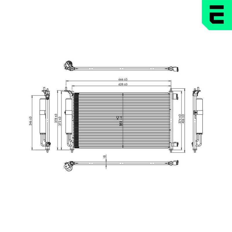 Gasfeder, Koffer-/Laderaum